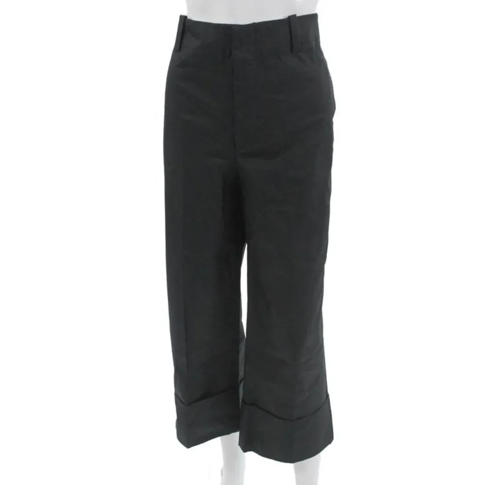 Zara Women Black Cropped Dress Pants Size M